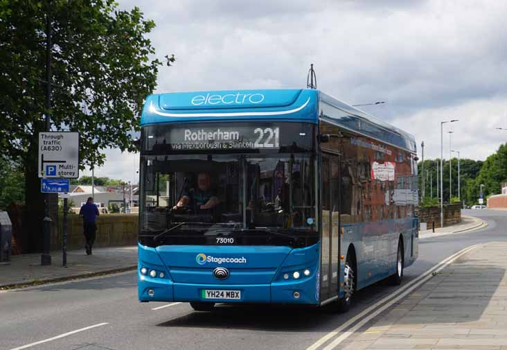 Stagecoach Yorkshire Yutong E12 73010 electro